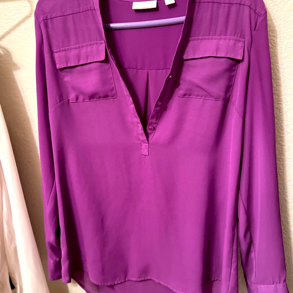 New York Company half button up